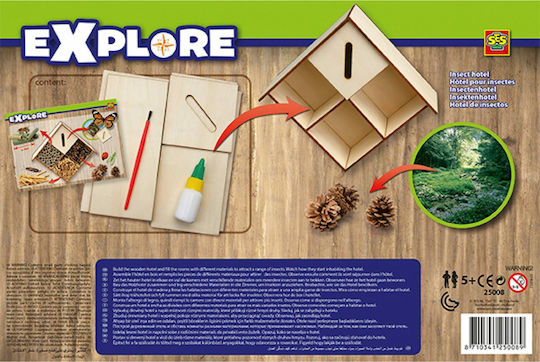 Ses Creative Explore Insect Hotel Laboratory made of Wood for 8+ years old Years Old