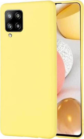 Sonique Liquid Umschlag Rückseite Silikon Gelb (Galaxy A42)