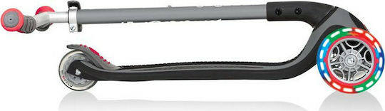Globber Kinderroller Klappbar Master Lights 3-Rad für 4+ Jahre Schwarz