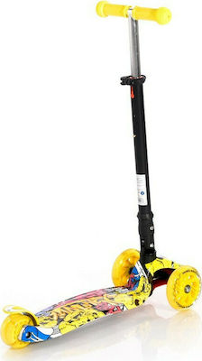 Lorelli Kids Scooter Foldable Rapid 3-Wheel for 5+ Years Yellow