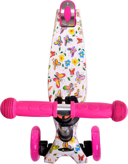 Lorelli Kids Scooter Foldable Rapid 3-Wheel for 5+ Years Pink