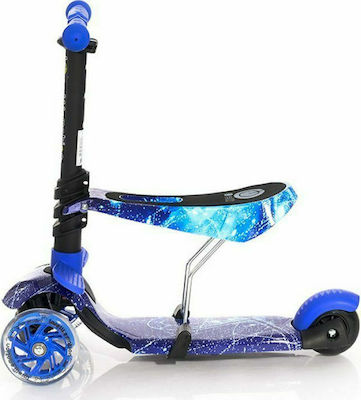 Lorelli Kids Scooter Foldable Smart 2021 3-Wheel with Seat for 3+ Years Blue