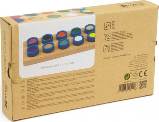 Andreu Toys Tactile Cubes Educational Game Knowledge made of Wood for 2+ years Years Old