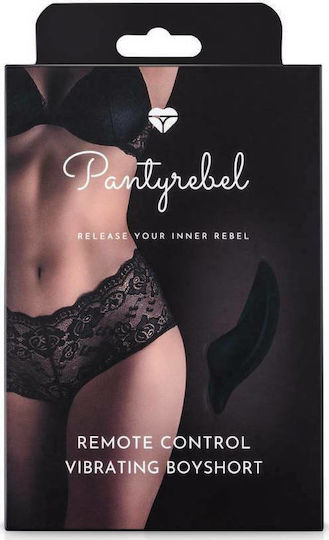 Easytoys PantyRebel Vibrating BoyShort Vibrator for Couples with Remote Control Black