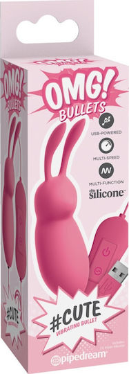 Pipedream OMG! Bullets Cute Vibrating Bullet Вибратор Bullet 4см Розов