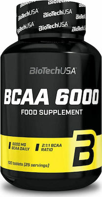 Biotech USA BCAA 6000 6000mg 100 file Necondimentat