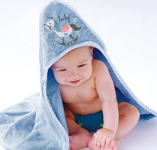 SB Home Baby Bath Towel with Hood 75x75cm