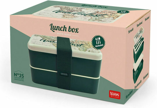 Legami Milano Lunch Box Travel Lunchbox Kunststoff Grün 350ml 1Stück