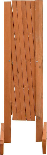 Klappbares Spalier Garten aus Holz mit Rhombus-Rasterdesign in Orange Farbe 120x60cm