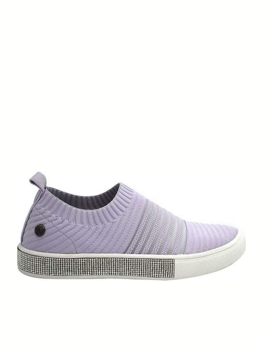 Iris Γυναικεία Slip-On Μωβ