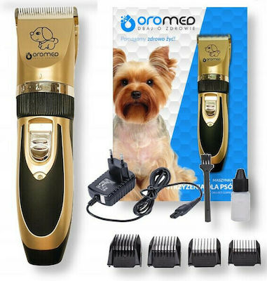 Mașină de Tuns Câini Reîncărcabilă Oromed Oro-pet Clipper Gold