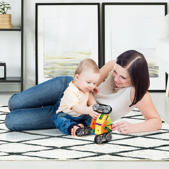 Costway Magnetic Construction Toy Vehicle Building Set for Children Aged 3+