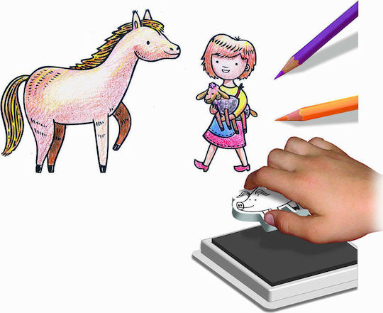 Crealign Stamps Stamps Animals Of The Farm for Children 4+ years old Years