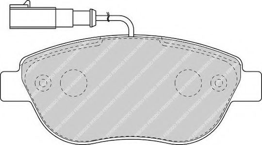 Ferodo Brake Pad Front 1pcs for Fiat 500 / Bravo / Doblo / Fiorino / Grande Punto / Idea / Linea