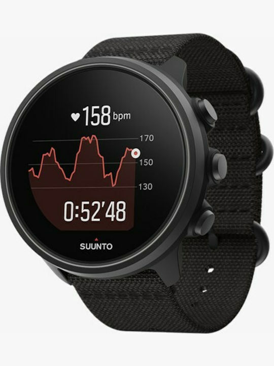 Suunto 9 Baro Titanium 50mm Waterproof Smartwatch with Heart Rate Monitor (Charcoal Black Titanium)