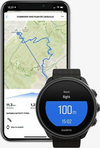 Suunto 9 Baro Titanium 50mm Αδιάβροχο Smartwatch με Παλμογράφο (Granite Blue Titanium)