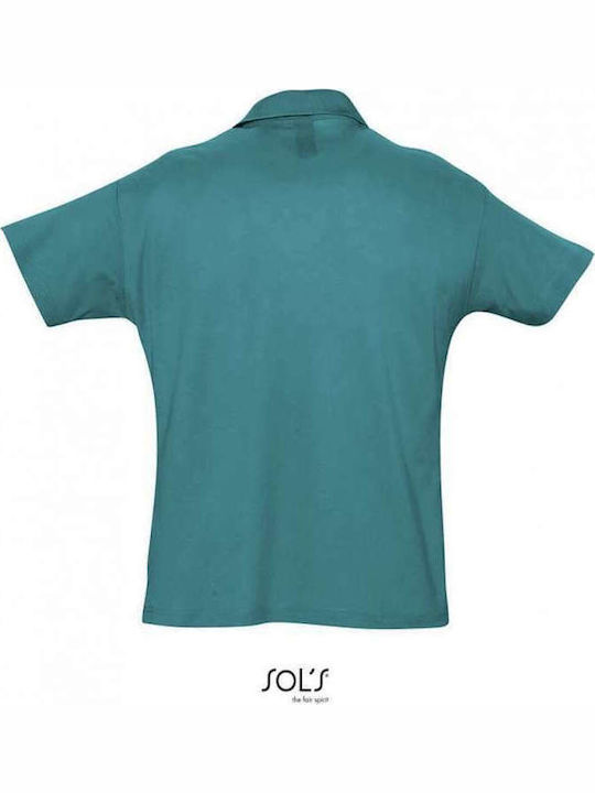 Sol's Summer Ii Men's Short Sleeve Promotional T-Shirt Petrol Blue