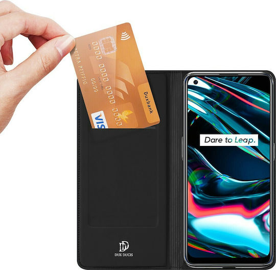 Dux Ducis Skin Pro Книга Изкуствена кожа Черен (Realme 7 Pro)
