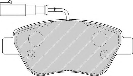 Ferodo Brake Pad Front 4pcs for Fiat Doblo / Fiorino / Grande Punto / Linea / Panda / Qubo / Stilo