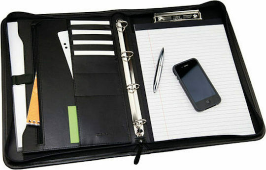 Monolith Clipboard with 4 Rings Conference for Paper A4 Black M2926 1pcs