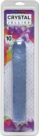 Doc Johnson Crystal Jellies Classic Dong Ρεαλιστικό Dildo Clear 25cm