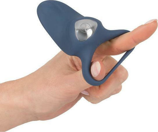 You2Toys Rechargeable Silicone Vibrating Ring Vibrating Cock Ring Cock Silicon Albastru