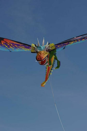 WindNSun 3D Drachen WindnSun 3D Drache Stoff mit Schwanz & Schnur 180x67cm 1Stück