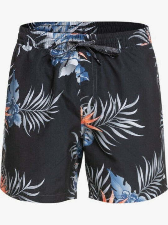 Paradise Express Volley Men's Swimwear Shorts Black Floral