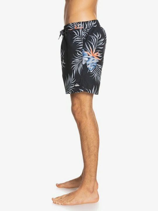 Paradise Express Volley Men's Swimwear Shorts Black Floral