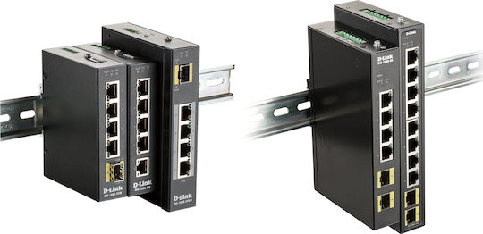 D-Link DIS-100G-10S Unmanaged L2 Switch with 8 Gigabit (1Gbps) Ethernet Ports and 2 SFP Ports