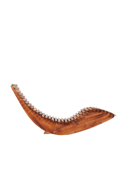 Deckchairs Wooden Coffee 2pcs 149x60x86cm