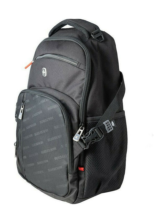 Suissewin Backpack Αδιάβροχο Μαύρο