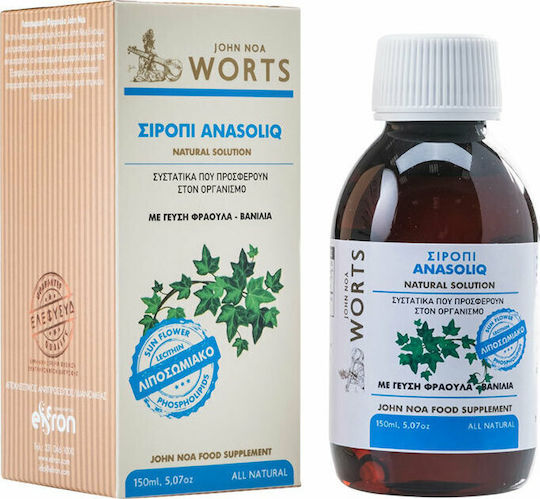 John Noa Worts No 2 Sirop de Sănătate Potrivit pentru Respirație Căpșuni și vanilie 150ml
