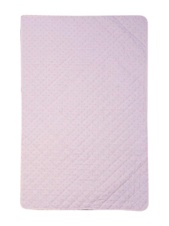 Nef-Nef Homeware Dream & Wishes Βρεφικό Κουβερλί Βαμβακερό Ροζ 90x140cm