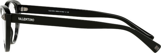 Valentino Rame Ochelari Pentru Femei Acetat Structură Scheletică Fluture Negru VA3061 5001