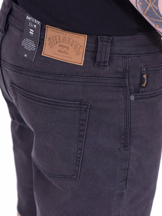 Outsider Denim Walks Ανδρική Βερμούδα Τζιν Μαύρη