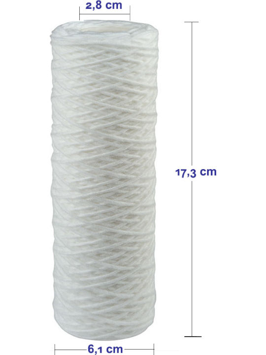 Atlas Filtri Water Filter Replacement Central Water Filtration System made of Polypropylene 7" FA 7 SX 50 μm