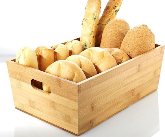 Leone Coș de pâine din bambus Maro 20x15x9cm