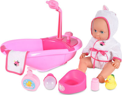 Moni Baby Doll Κούκλα με Μπανάκι for 3+ Years Old 36 cm. 108405