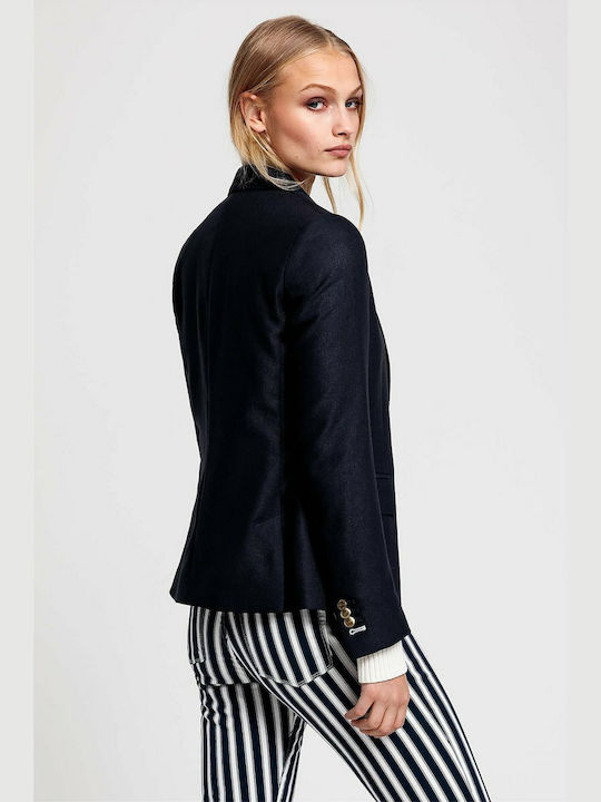 Gant Women's Blazer Navy Blue