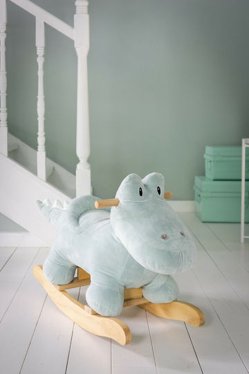 Nattou Buddiezzz Fabric Rocking Toy Crocodile for 36+ months with Max Load Capacity 25kg Gray