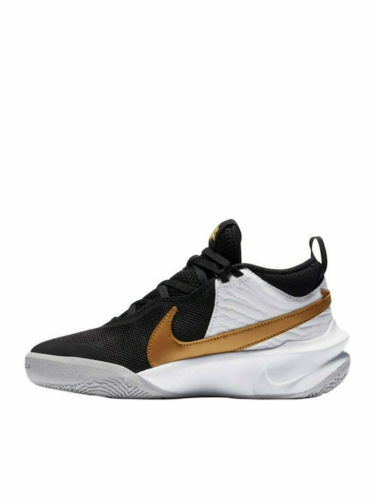 Nike Αθλητικά Παιδικά Παπούτσια Μπάσκετ Team Hustle D 10 Black / Metalic Gold / White