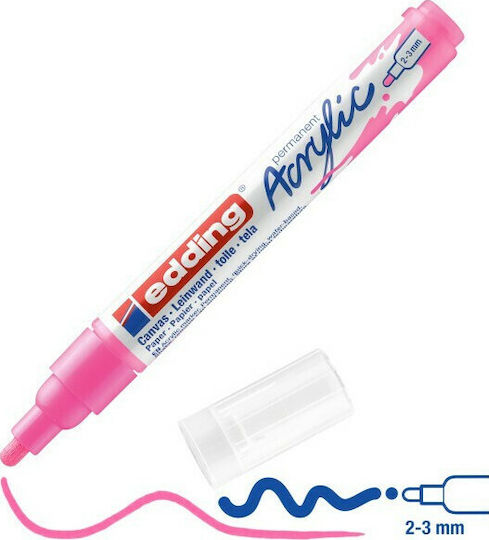 Edding 5100 Ακρυλικός Μαρκαδόρος Ροζ 3mm