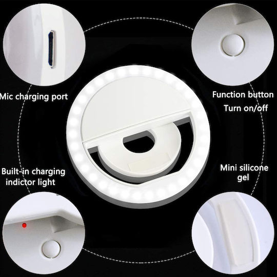 GloboStar Selfie Flash in White color