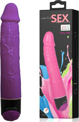 Baile Colorful Sex Realistic Vibrator Realistic Vibrator with Remote Control 23cm D-218770 Purple