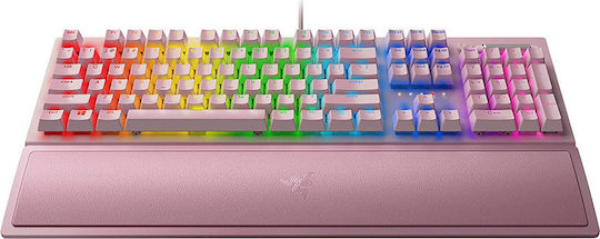 Razer BlackWidow V3 Gaming Mechanical Keyboard with Razer Green switches and RGB lighting (English US) Pink
