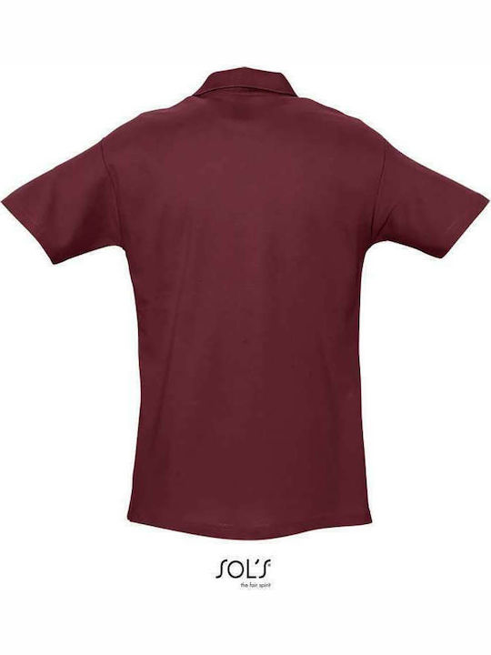 Sol's Spring II Men's Short Sleeve Promotional Blouse Burgundy