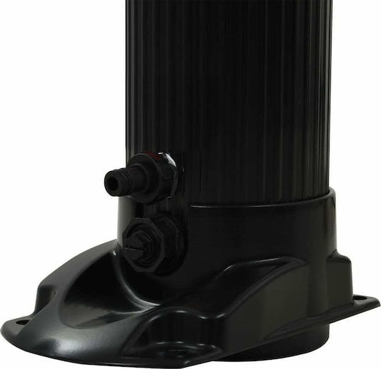 vidaXL Ντουζιέρα Πισίνας Ηλιακή από PVC 23x15εκ. Μαύρη 91719