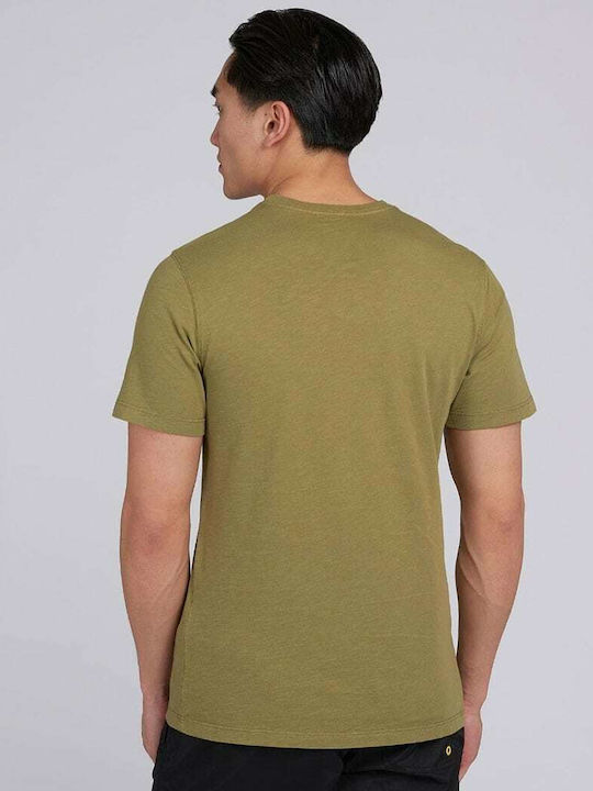 Barbour T-shirt Bărbătesc cu Mânecă Scurtă Kaki MTS0816GN27