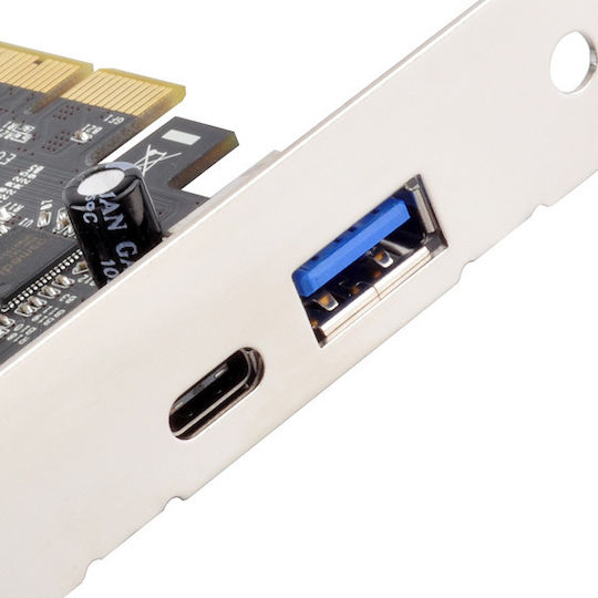 Silverstone Карта PCI с 2 порта Type-C USB 3.1 ECU03
